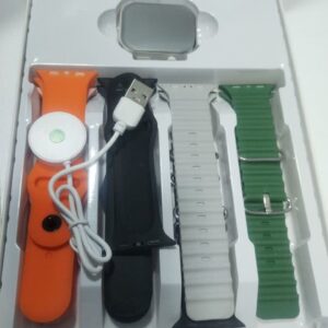 ساعت هوشمند اپل KW30 Max با ۷ بند سیلیکونی