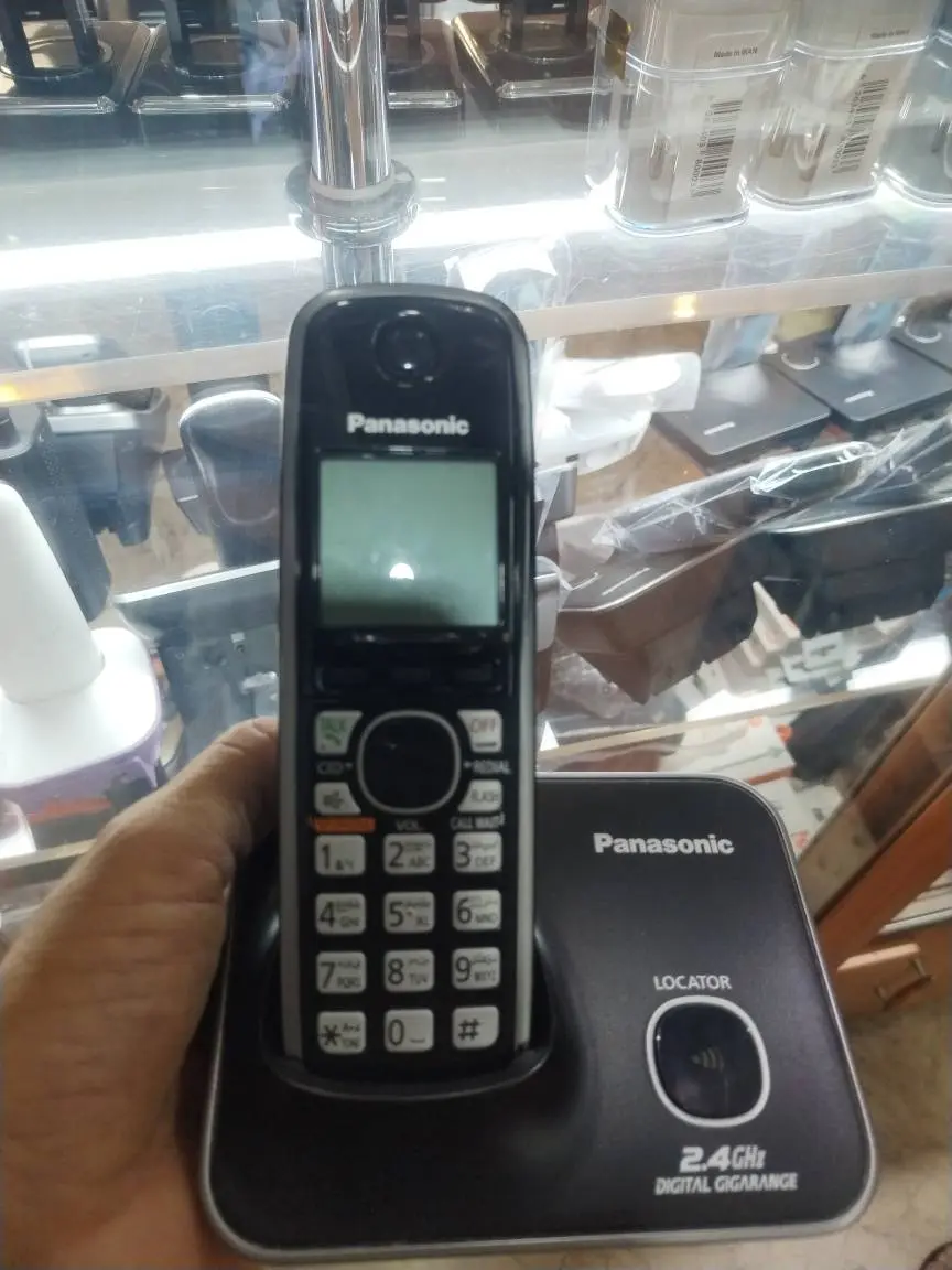 تلفن بی سیم پاناسونیک مدلKX-TG3711BX استوک بدون کارتن | باتری و شارژر نو