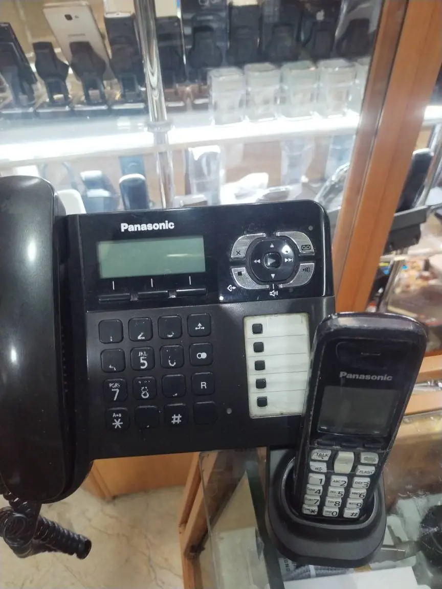 تلفن استوک بی سیم پاناسونیک مدل Panasonic KX-TG6461 استوک دبی بدون کارتن لوازم نو